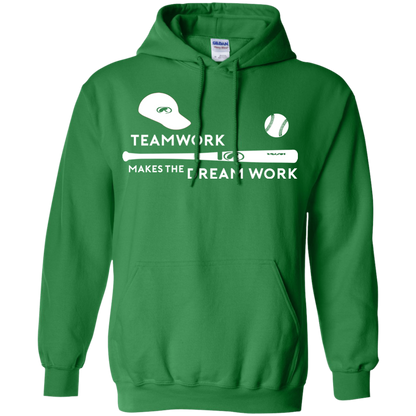 Baseball T-shirt Teamwork Makes The Dream Work Irish Green