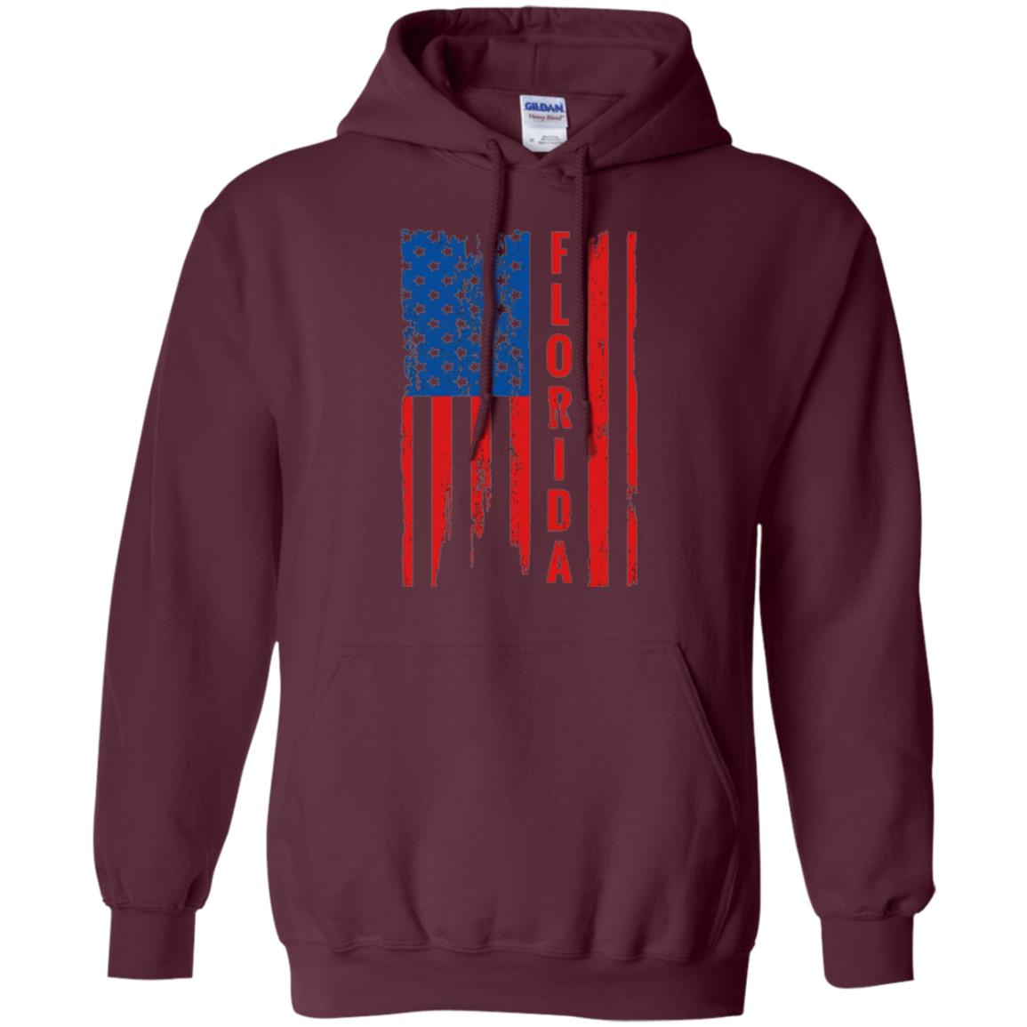 Florida State T-shirt American Flag Maroon