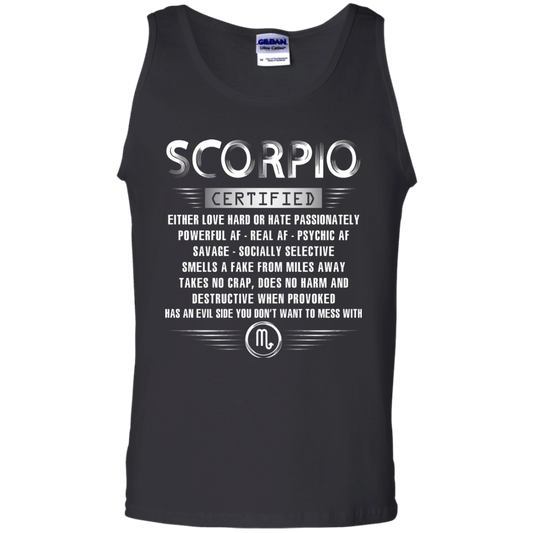 Scorpio Certified Either Love Hard Or Hate Passionately Powerful Af T-shirt Black