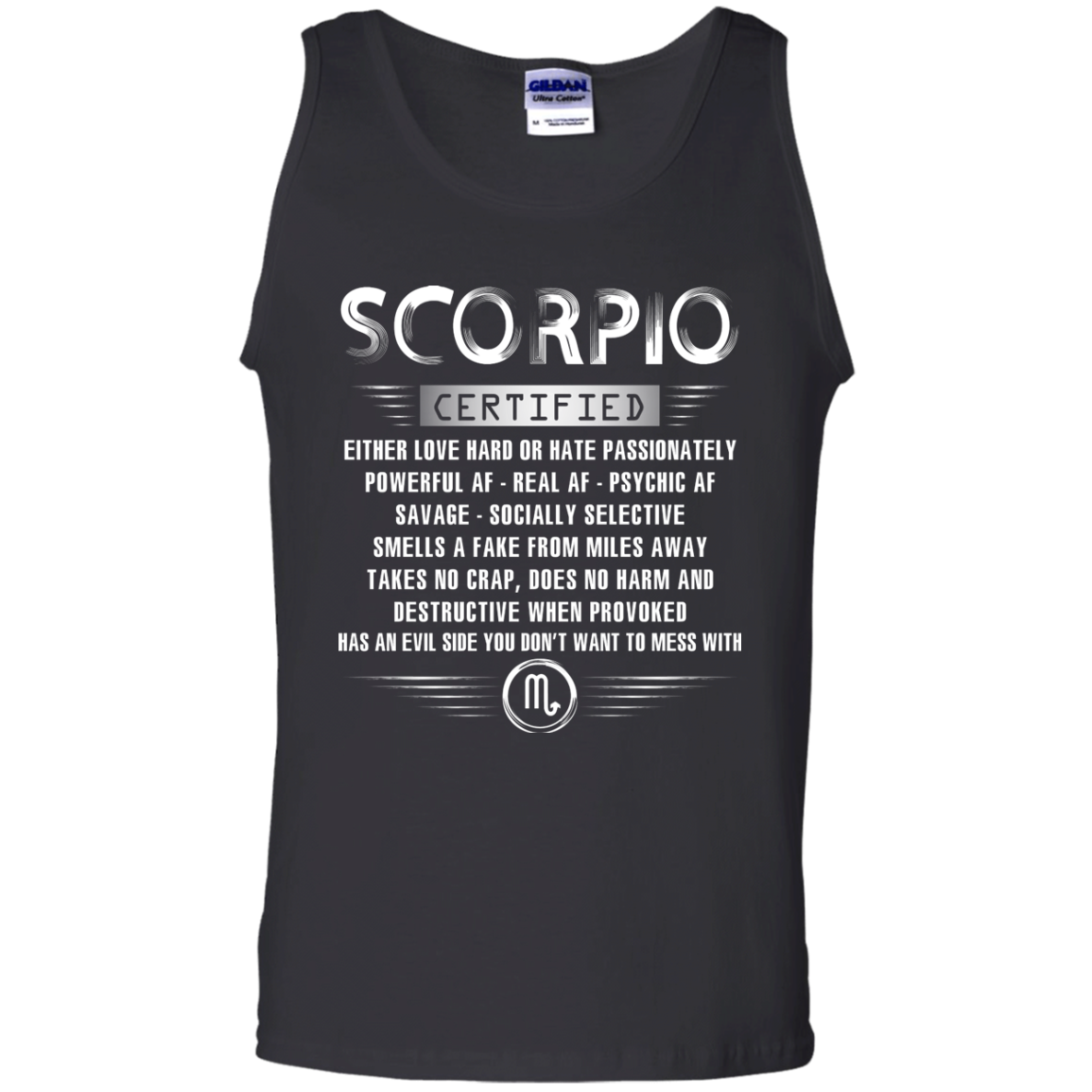 Scorpio Certified Either Love Hard Or Hate Passionately Powerful Af T-shirt