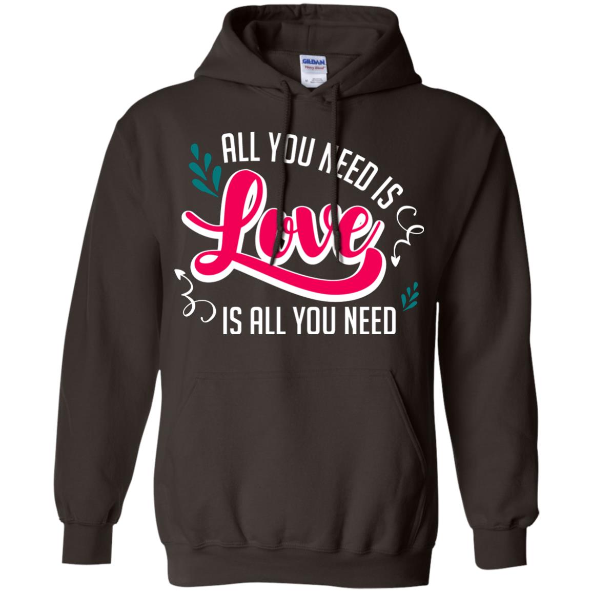 All You Need Is Love T-shirt Dark Chocolate