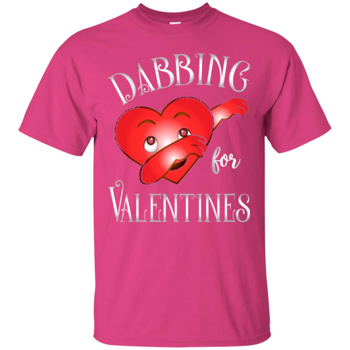 Valentines Day T-shirt Dabbing Heart T-shirt Heliconia