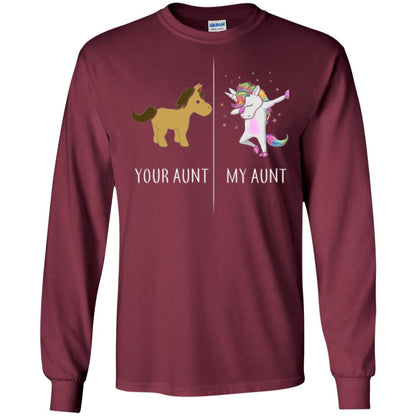 Family T-shirt Your Aunt My Aunt Maroon