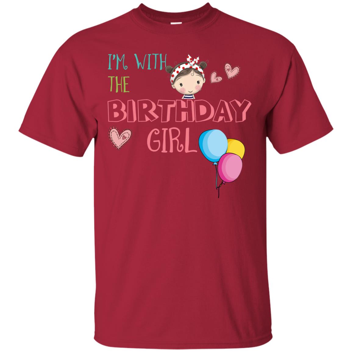 I'm With The Birthday Girl Shirt Cardinal