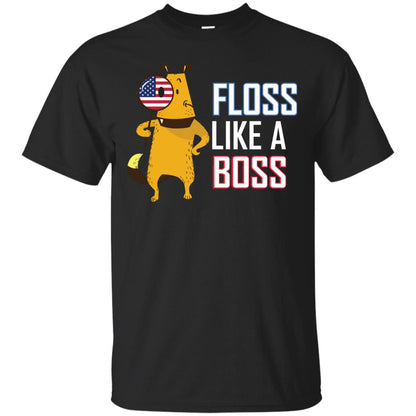 Floss Like A Boss Dog Shirt Black
