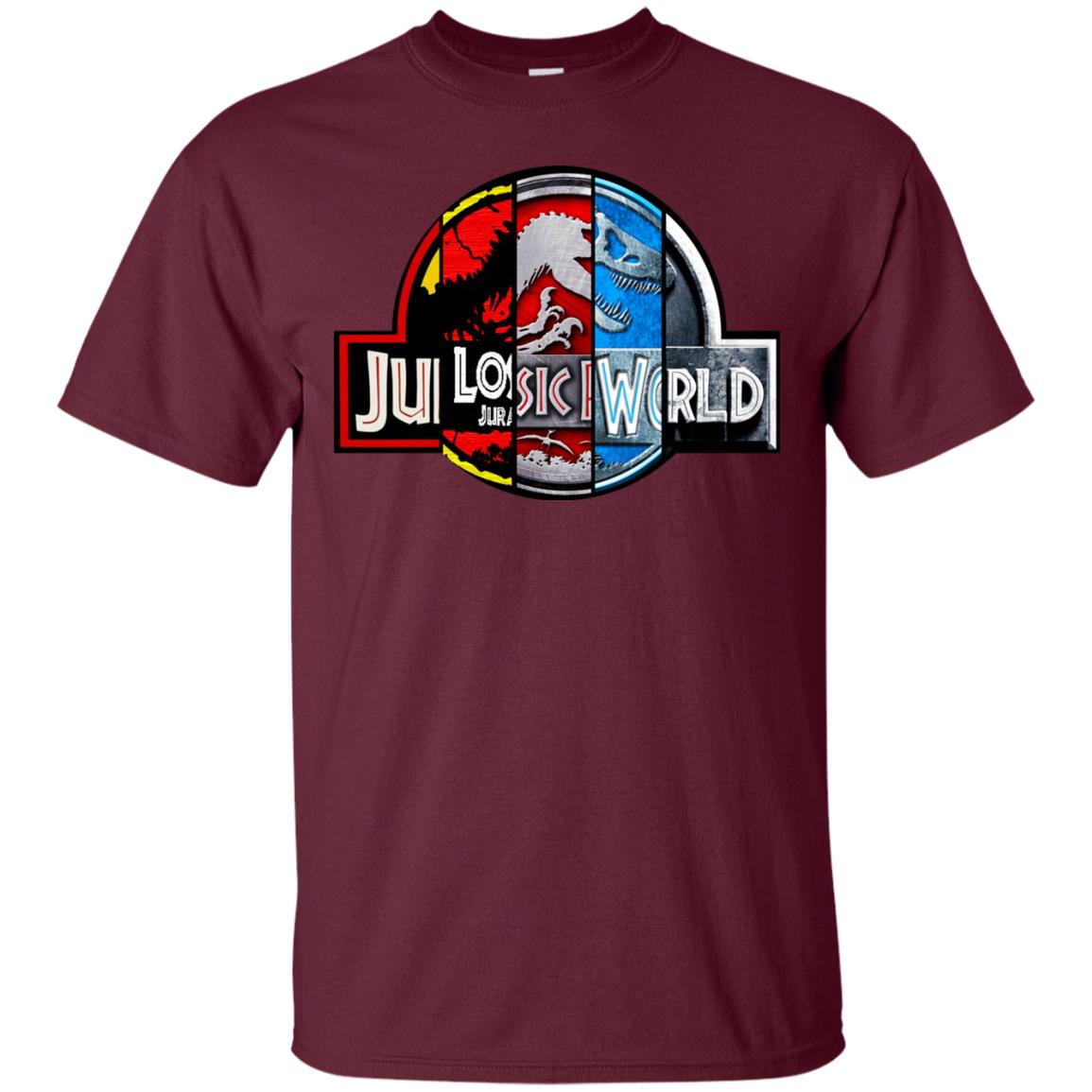 Jurassic World Movie Fan Shirt Maroon