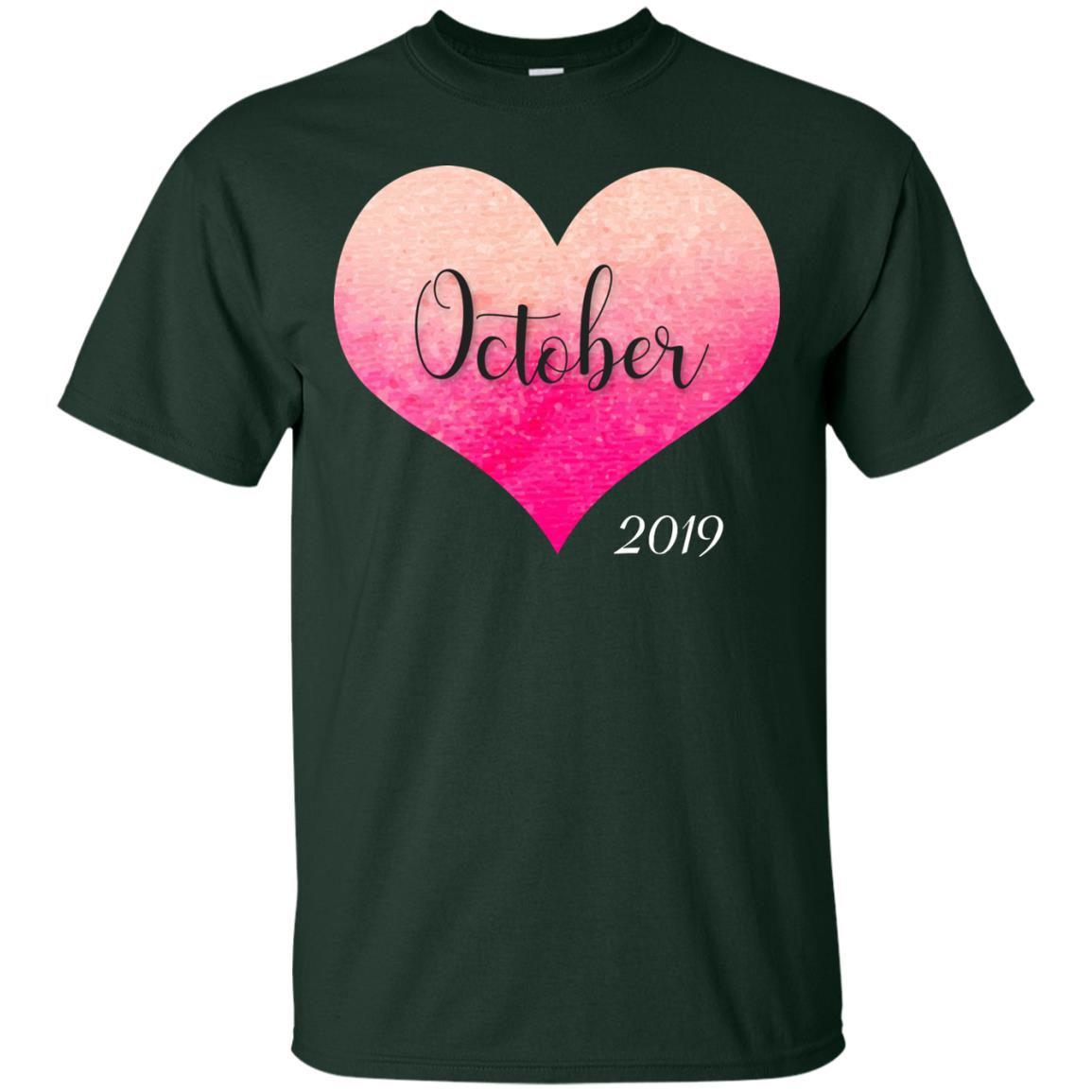 Pregnancy Reveal Announcement Party October 2019 Shirt Forest
