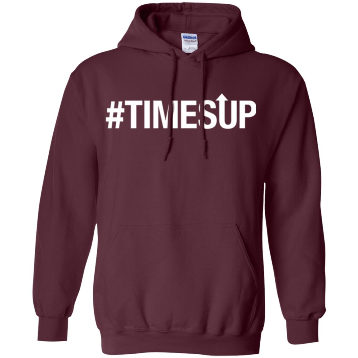 Feminist Movement T-shirt Time_s Up Maroon