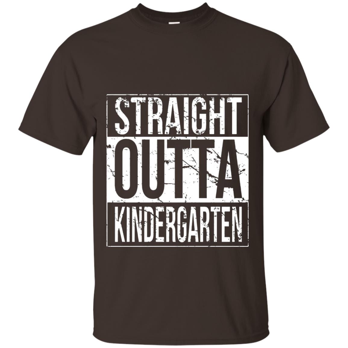 Kids Straight Outta Kindergarten T-shirt Dark Chocolate