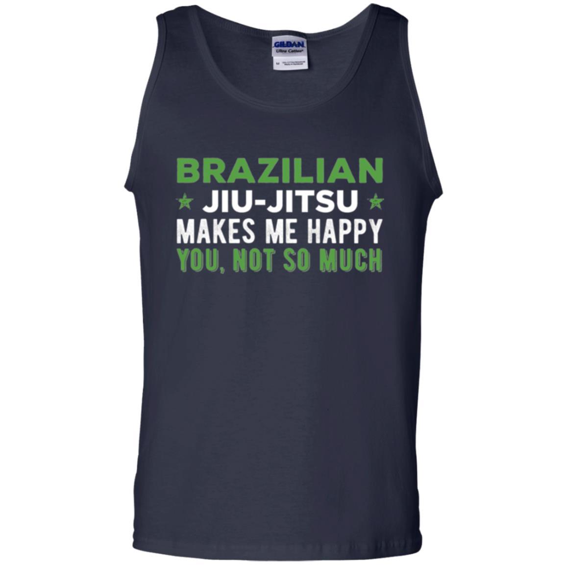 Brazilian Jiu Jitsu T-shirt Brazilian Jiu Jitsu Makes Me Happy Navy
