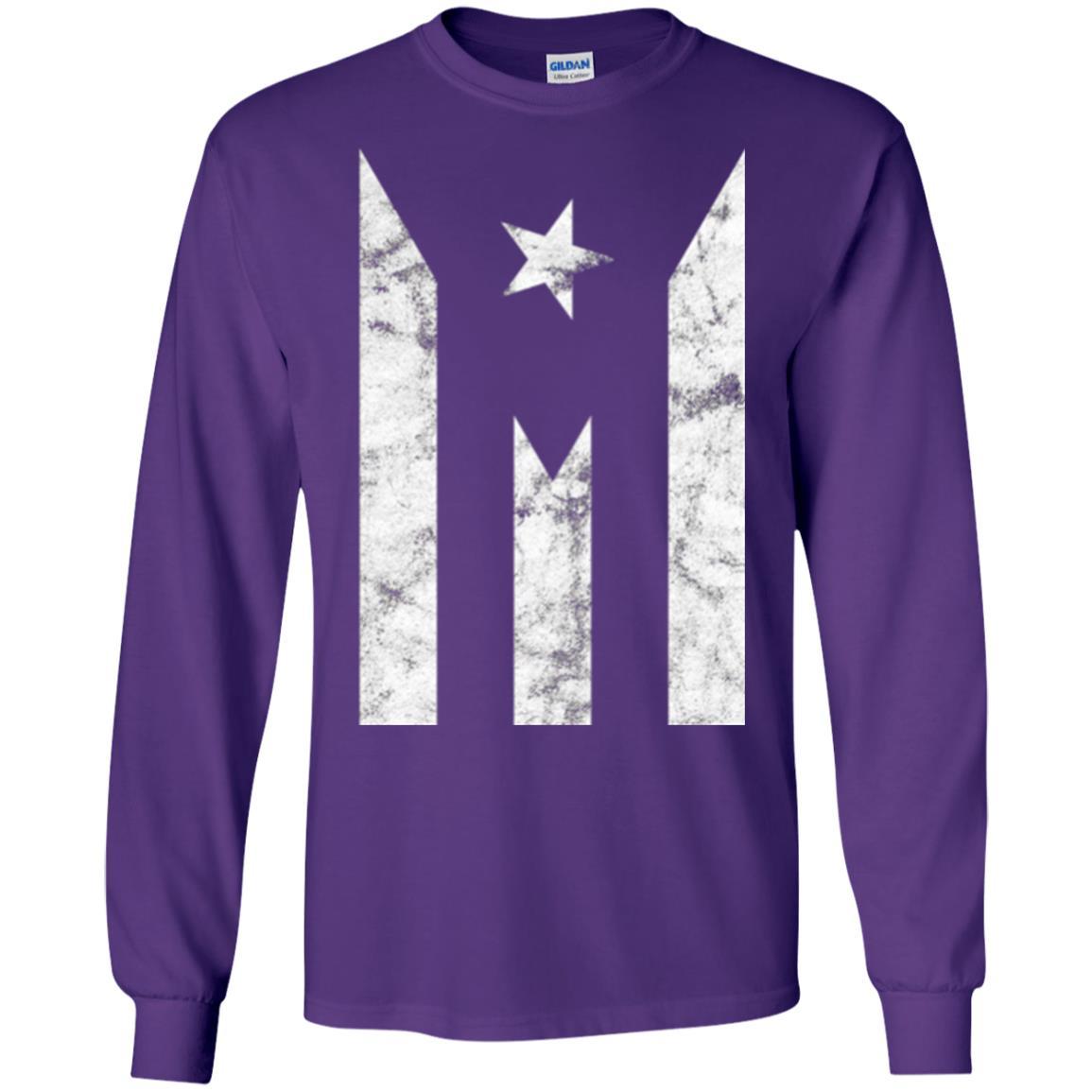 Boricua T-shirt Puerto Rico Black Flag T-shirt Purple