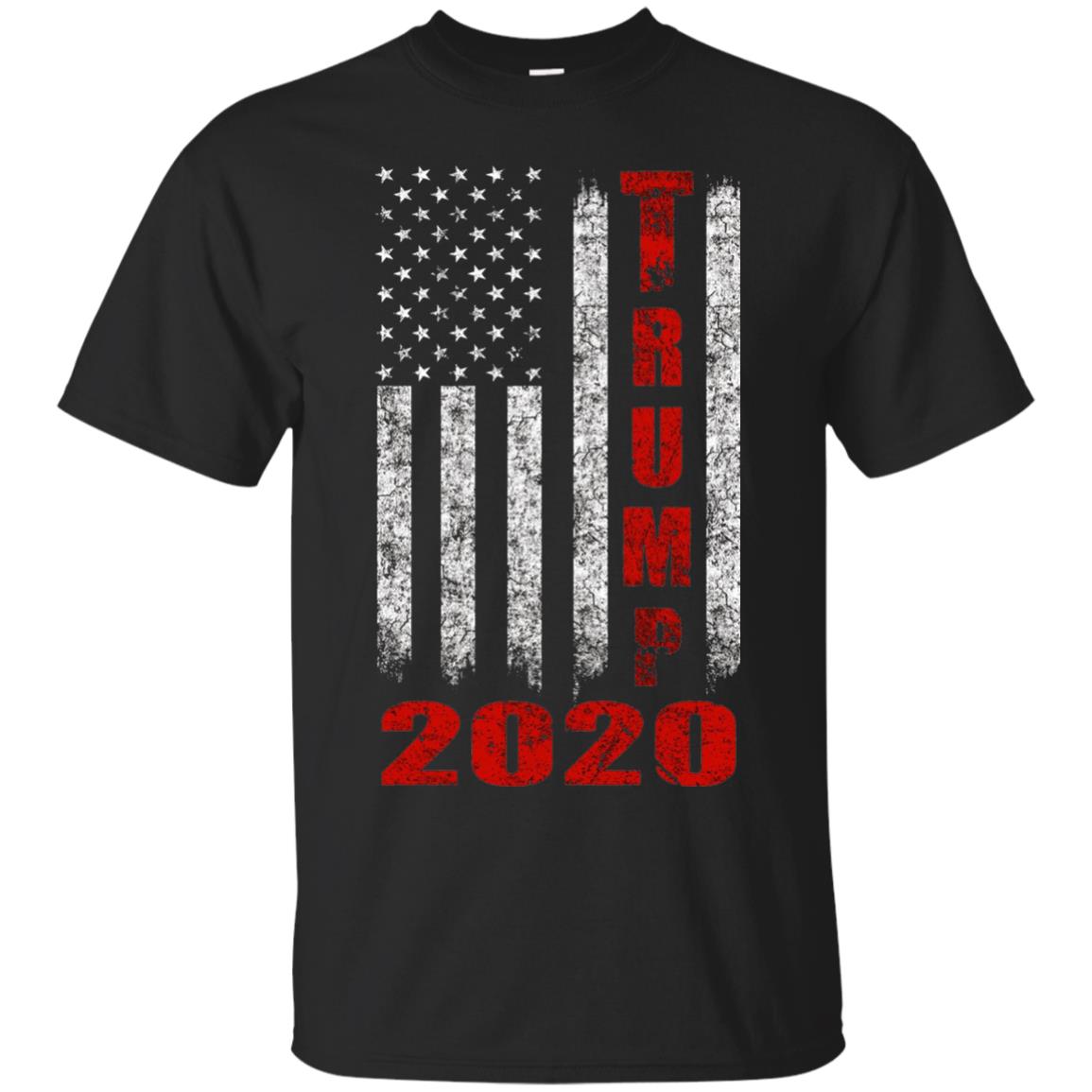 American Flag Vintage Design Trump 2020 T-shirt Black