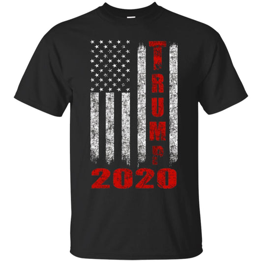 American Flag Vintage Design Trump 2020 T-shirt Black