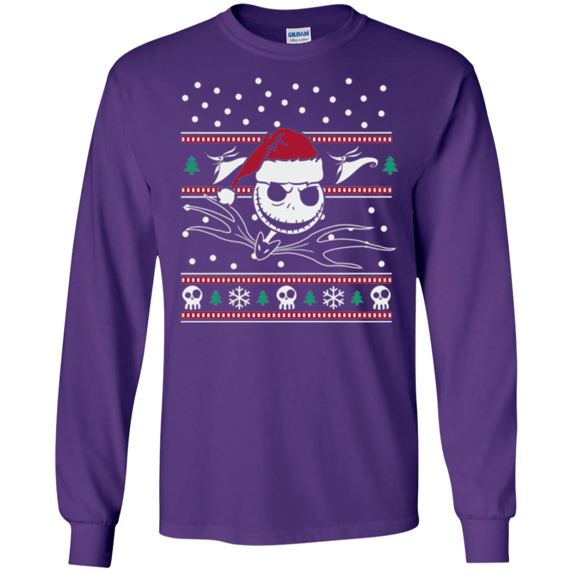 Disney Nightmare Before Christmas Holiday Christmas T-shirt Purple