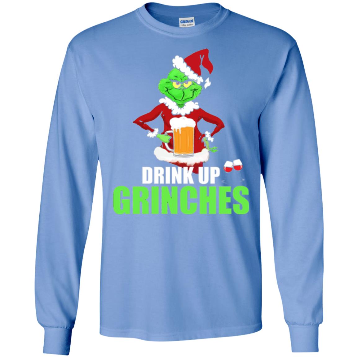 Christmas T-shirt Drink Up Grinches Carolina Blue