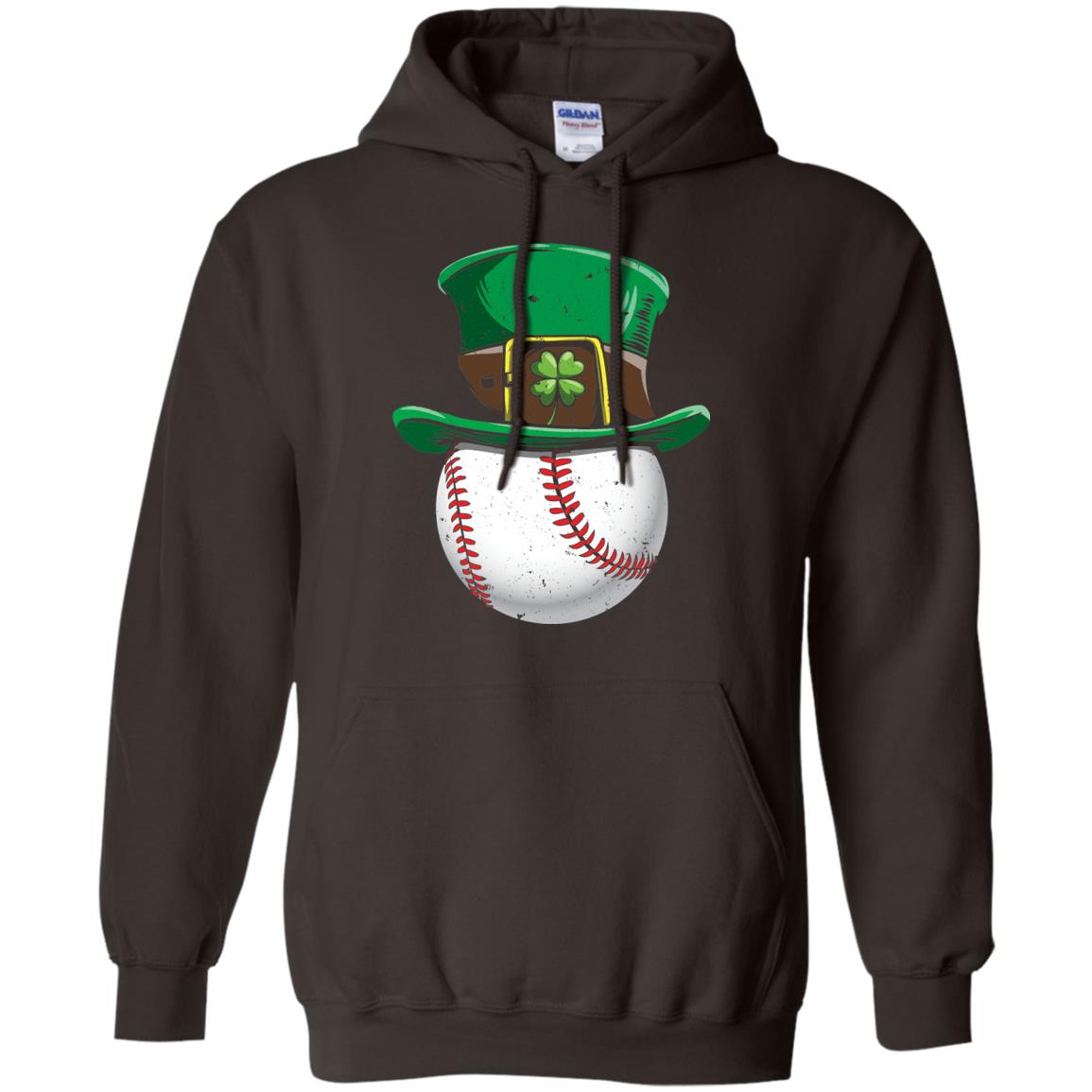 Leprechaun St. Patrick_s Day Baseball Ball T-shirt Dark Chocolate