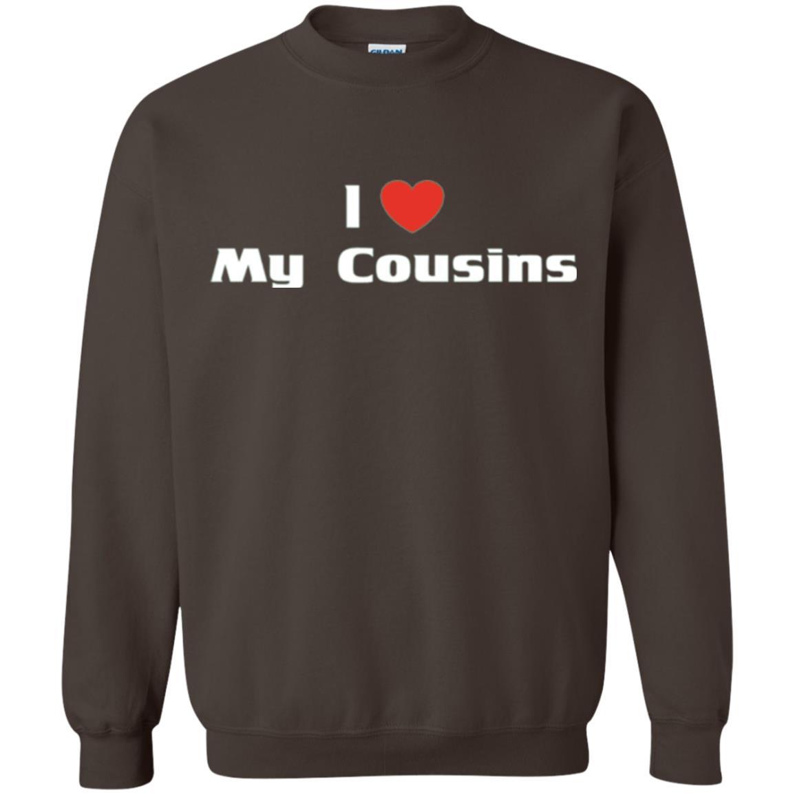 Family T-shirt I Love My Cousins Dark Chocolate