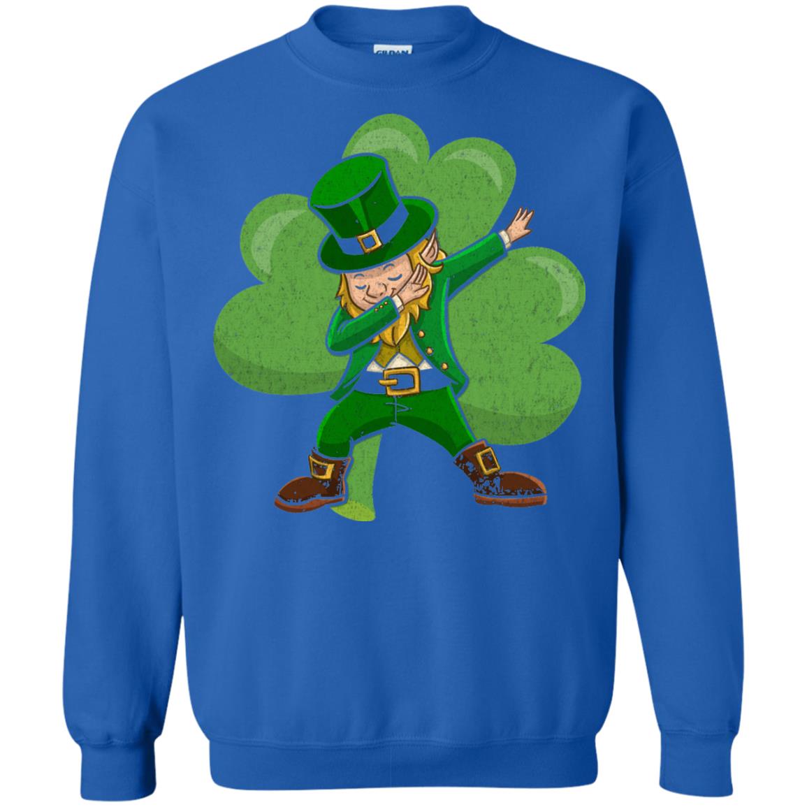 Funny Dabbing Leprechaun Shirt St Patricks Day T-shirt Royal