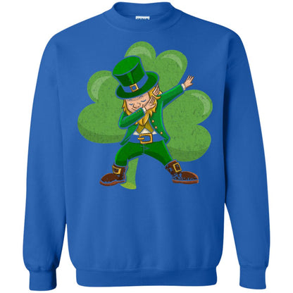 Funny Dabbing Leprechaun Shirt St Patricks Day T-shirt Royal