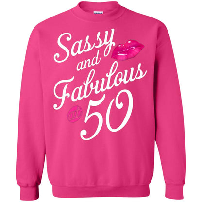 50th Birthday T-shirt Sassy And Fabulous At 50 Heliconia
