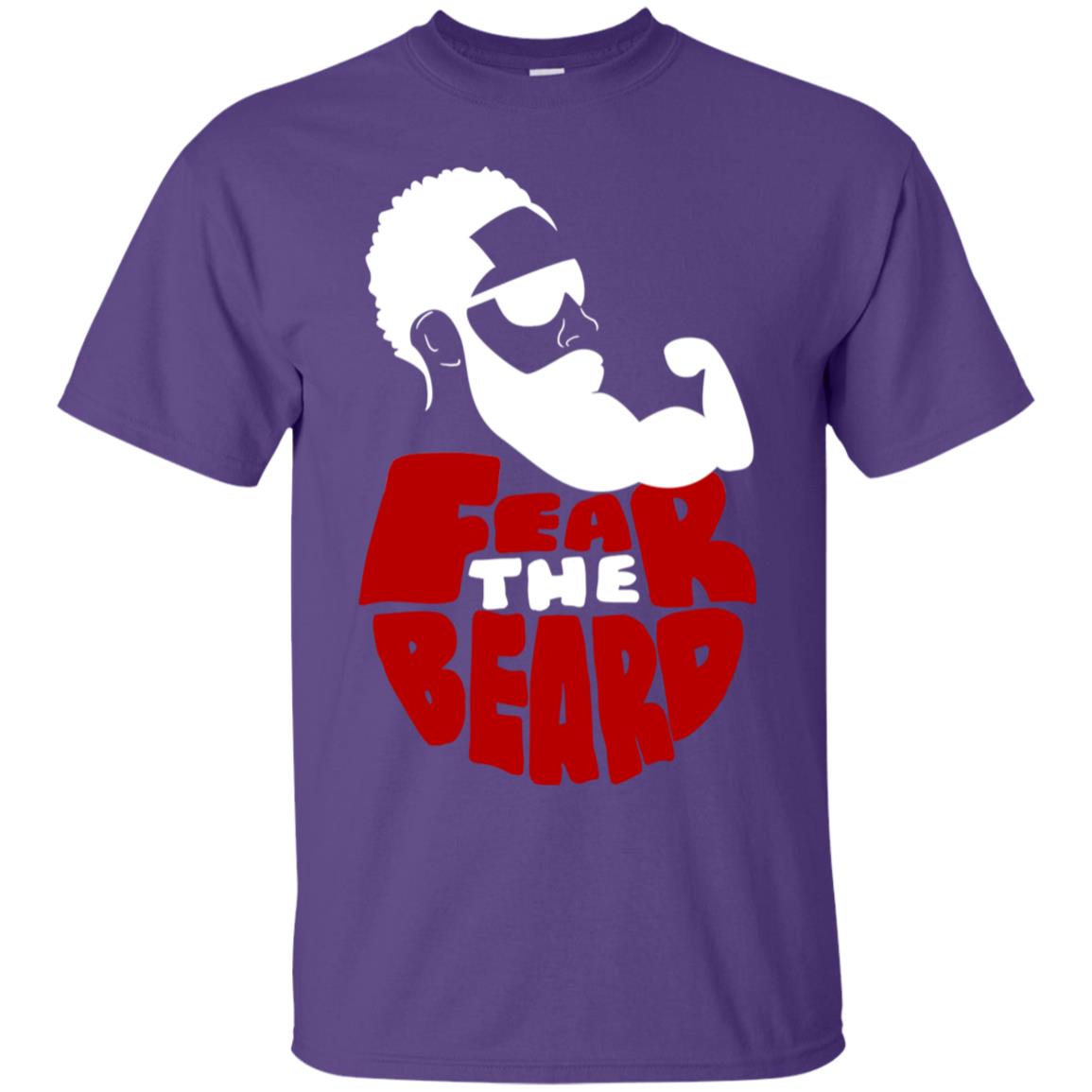 Fear The Beard No Shave November Gift Shirt For Mens Purple