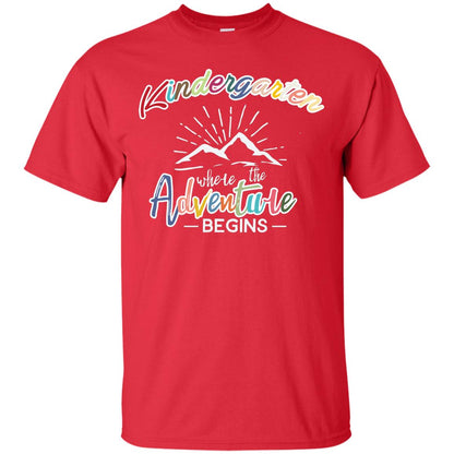 Kindergarten Where The Adventure Begins Shirt Red