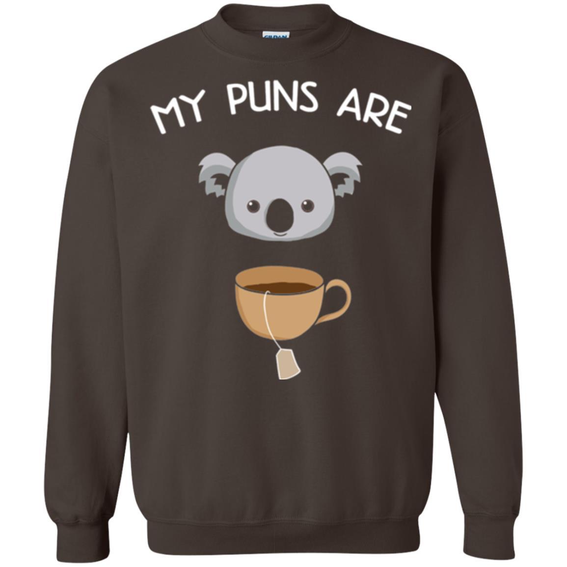 Animal Puns T-shirt My Puns Are Koala Tea Dark Chocolate