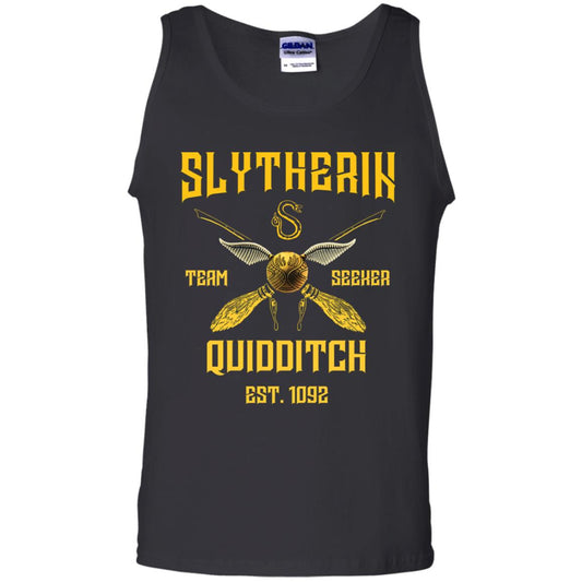 Slytherin Quiddith Team Seeker Est 1092 Harry Potter ShirtG220 Gildan 100% Cotton Tank Top