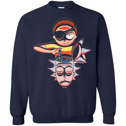 Film T-shirt Cartoon Lover Evil Morty Navy