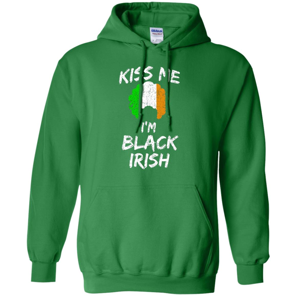 Kiss Me I_m Black Irish Funny St Patrick_s Day T-shirt Irish Green