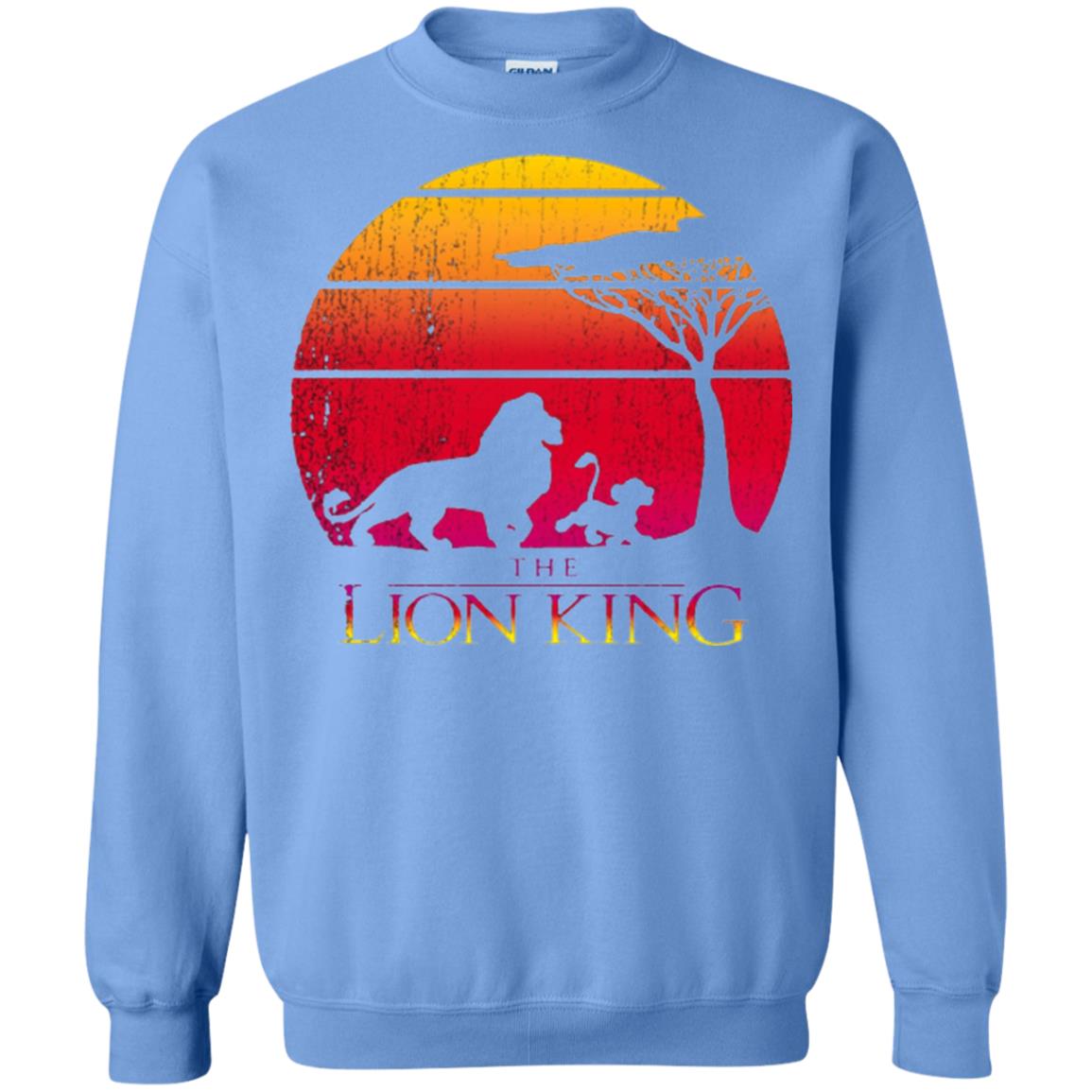 Cartoon T-shirt Lion King Vintage Sunset Carolina Blue