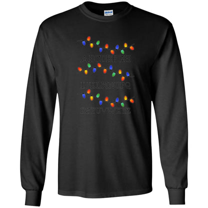 Christmas T-shirt Fairy Lights Black