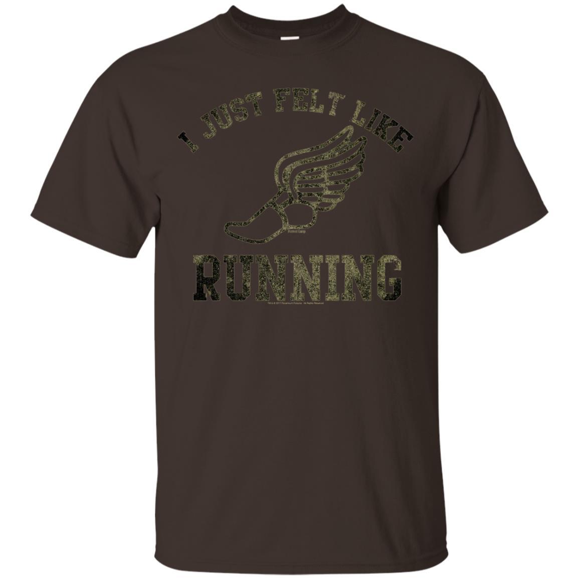 Movie T-Shirt I Just Felt Like Running Dark Chocolate