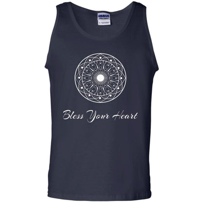 Bless Your Heart Mandala T-shirt Navy
