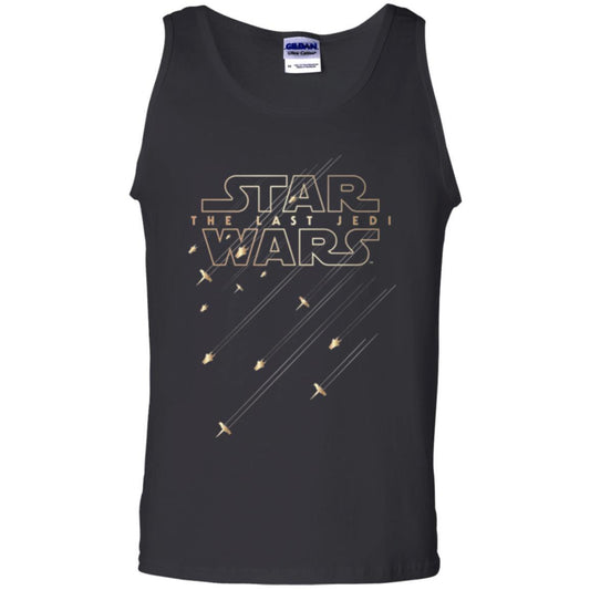 Star Wars Last Jedi Gold Platinum Rebel Fleet Logo T-shirt Black