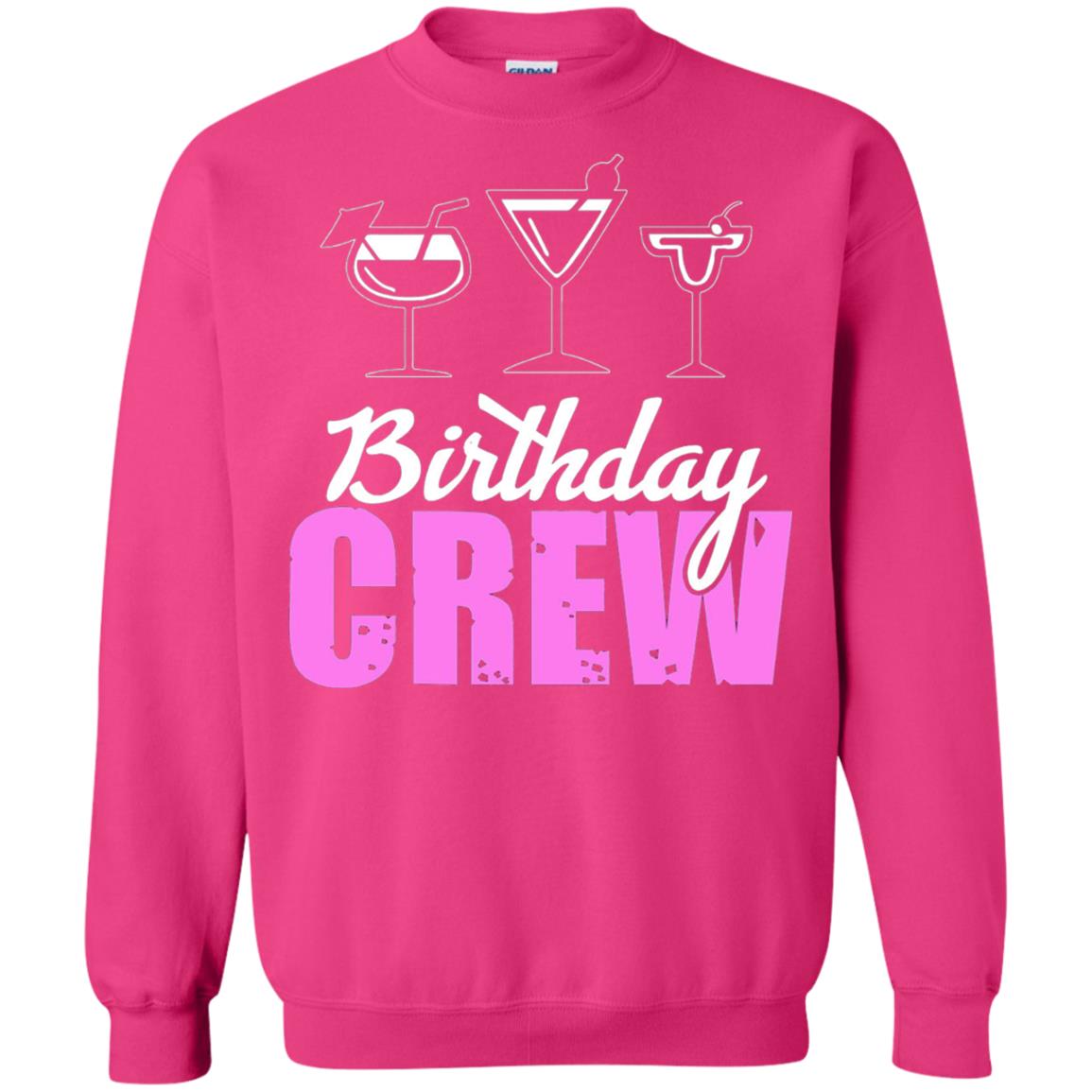 Birthday Crew Funny Girls Birthday Squad T-shirt Heliconia