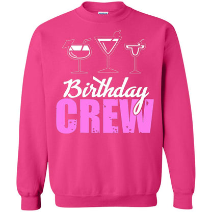 Birthday Crew Funny Girls Birthday Squad T-shirt Heliconia