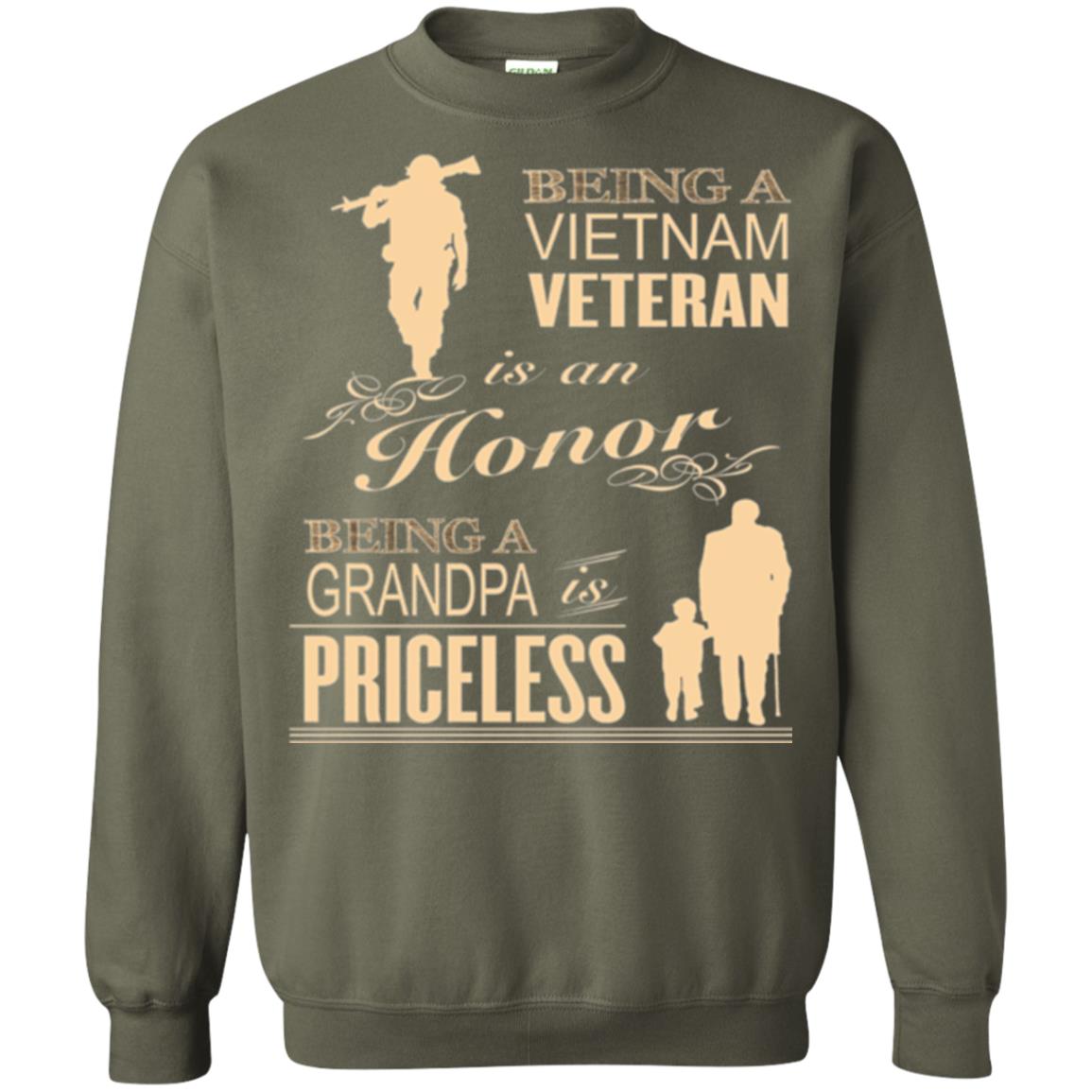 Veteran T-shirt Being A Vietnam Veteran Is An Honor Military Green
