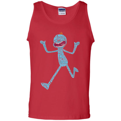 Cartoon T-shirt It_s Mr. Meeseeks Typography Red