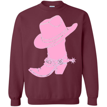 Cowgirl Boots Western Wear T-shirt Maroon