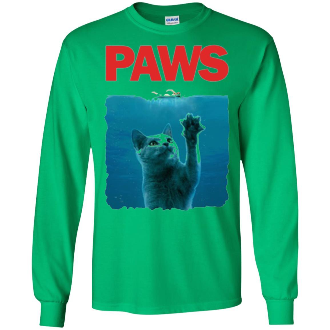 Cat Lover T-shirt Paws Kitten Meow Parody Irish Green