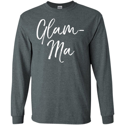 Glamorous Grandma Fabulous T-shirt Glam-ma T-shirt Dark Heather