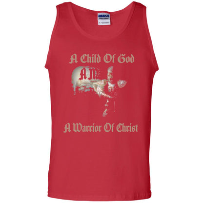 Crusader Knights Templar T-shirt A Child Of God Red