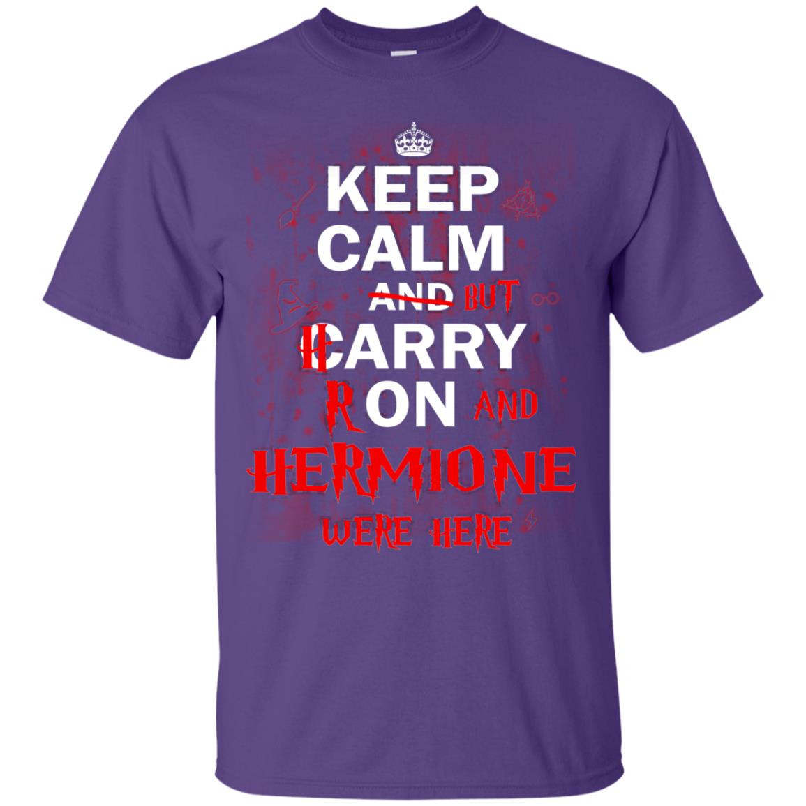 Keep Calm But Harry Ron And Hermione Were Here Purple