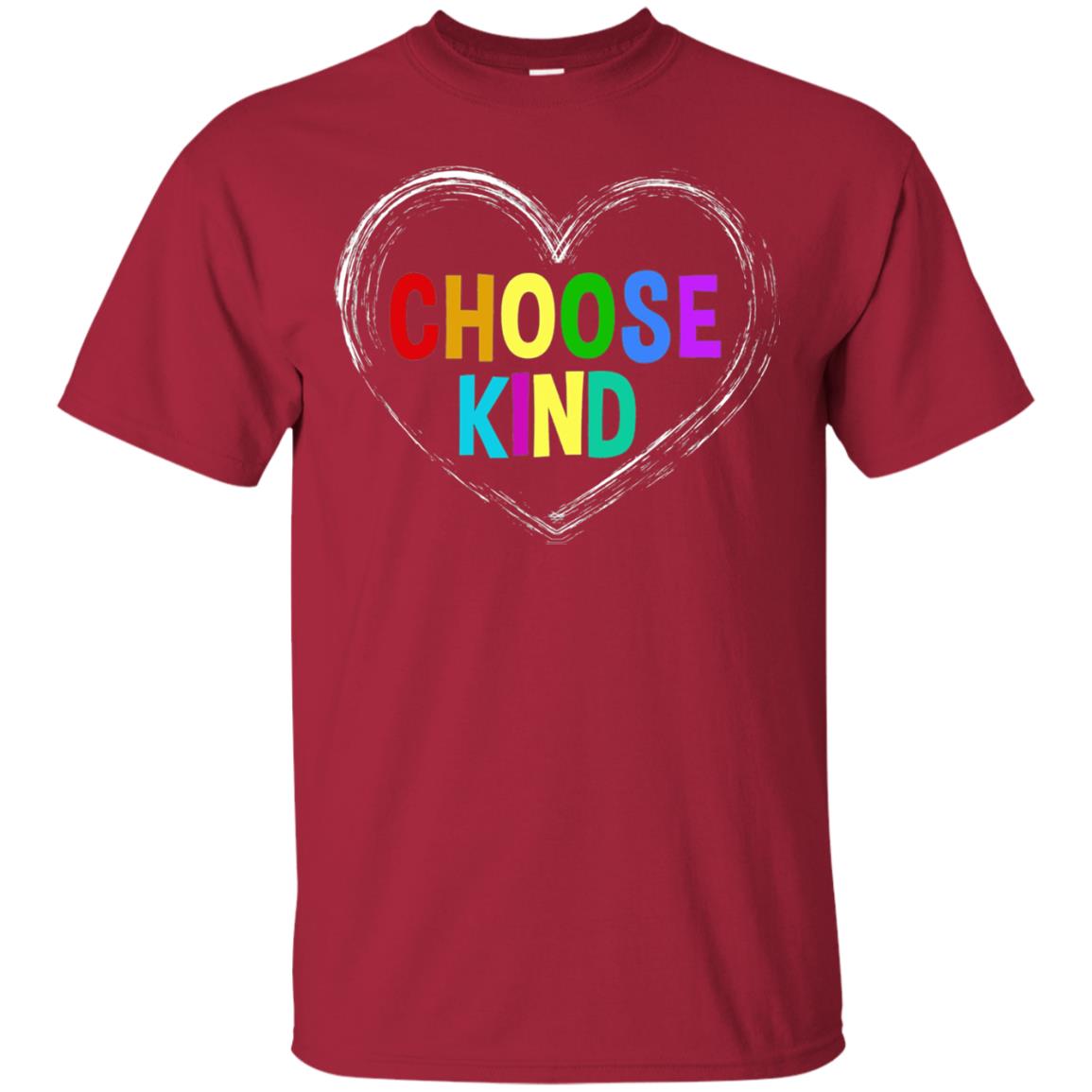 Choose Kind Anti Bullying T-shirt Cardinal