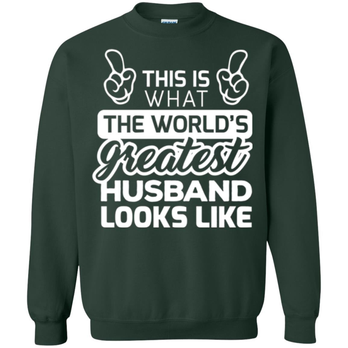 World's Greatest Husband Best Husband Ever Looks Like T-shirt Forest Green