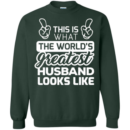 World's Greatest Husband Best Husband Ever Looks Like T-shirt Forest Green