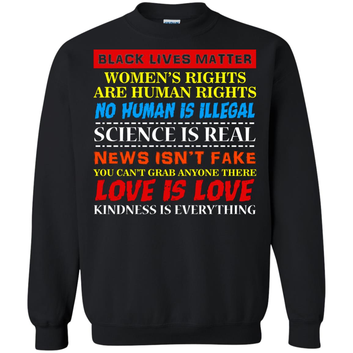 Black Lives Matter Womens Rights Are Human Rights Black