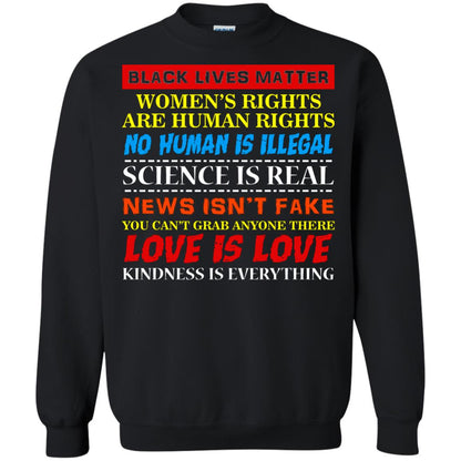 Black Lives Matter Womens Rights Are Human Rights Black