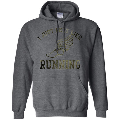 Movie T-shirt I Just Felt Like Running Dark Heather